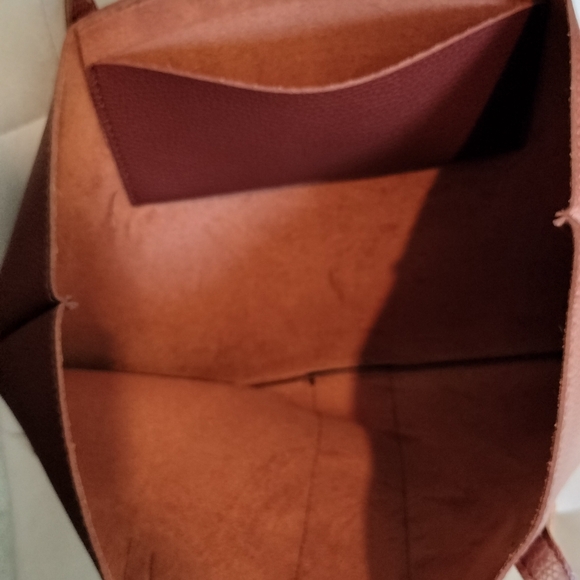 Vince Camuto Brown Vegan Leather Tote Bag - Picture 5 of 5